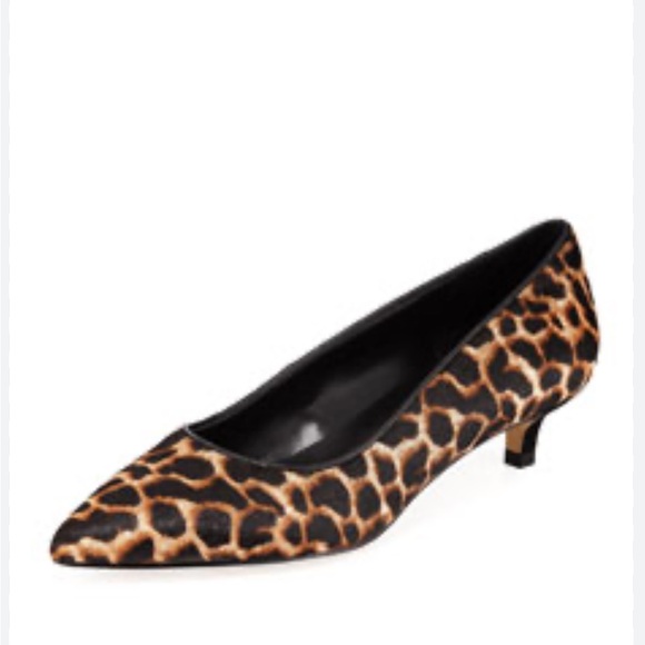 Donald J. Pliner Shoes - Donald J Pliner Isa Kitten-Heel Leopard Calf Hair Pumps